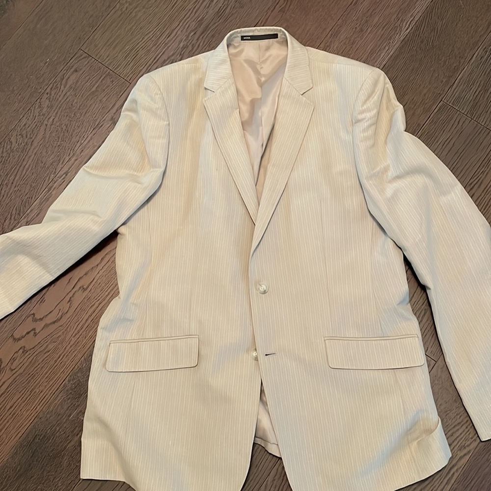 Men's Mexx beige striped sports coat in like new condition.